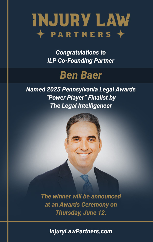 Ben Baer Named 2025 Power Players Award Finalist | Injury Law Partners - Personal Injury Lawyers Power Player Finalist | Injury Law Partners - Personal Injury Lawyers